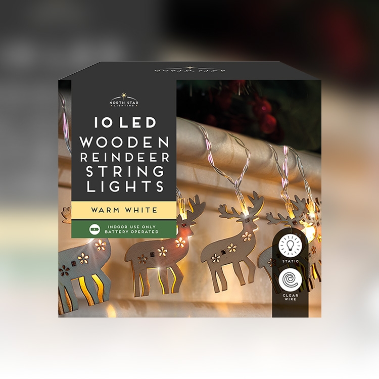 Click to view product details and reviews for 10 Battery Led Wooden Reindeer String Lights.