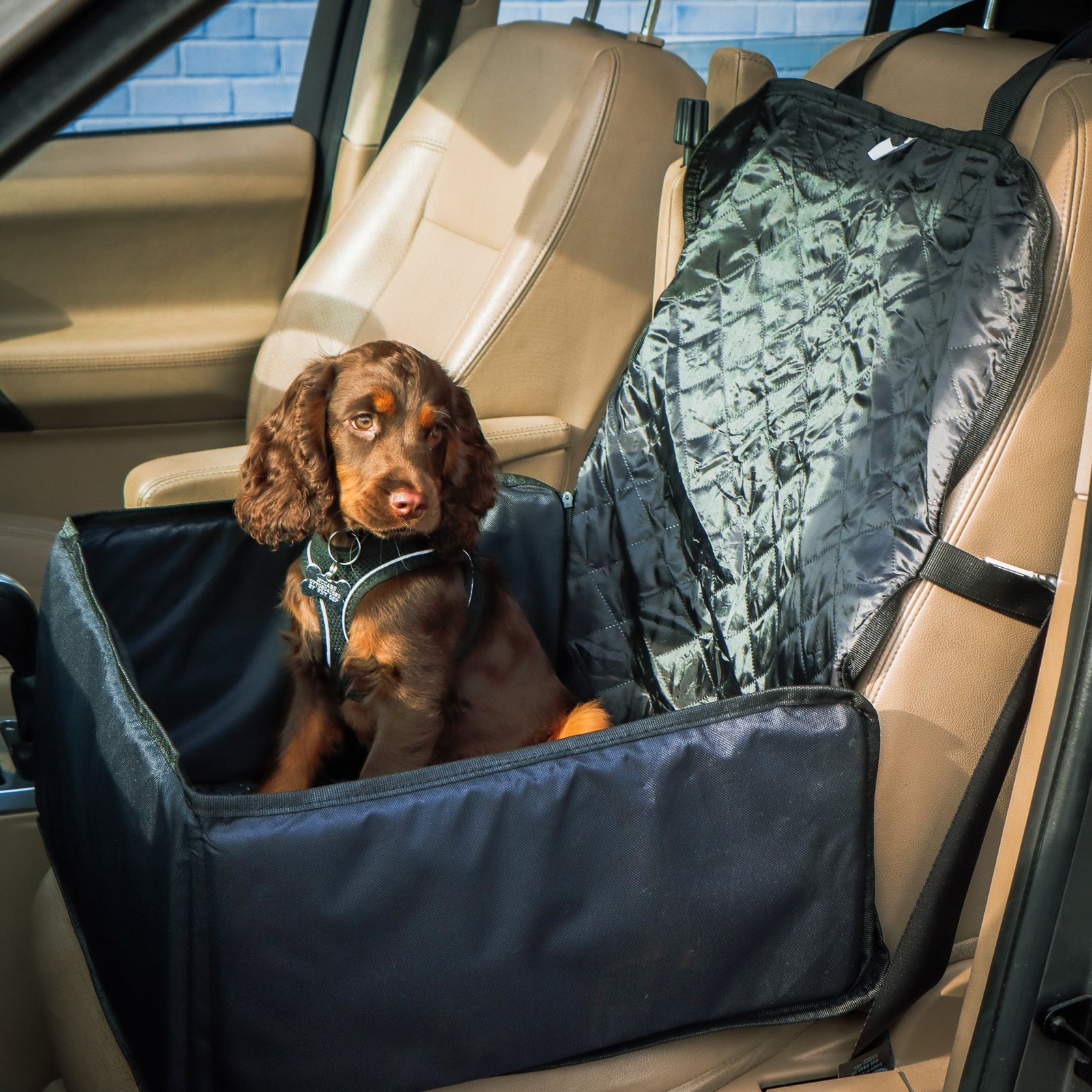 Click to view product details and reviews for 2 In 1 Pet Car Seat And Front Seat Protector.