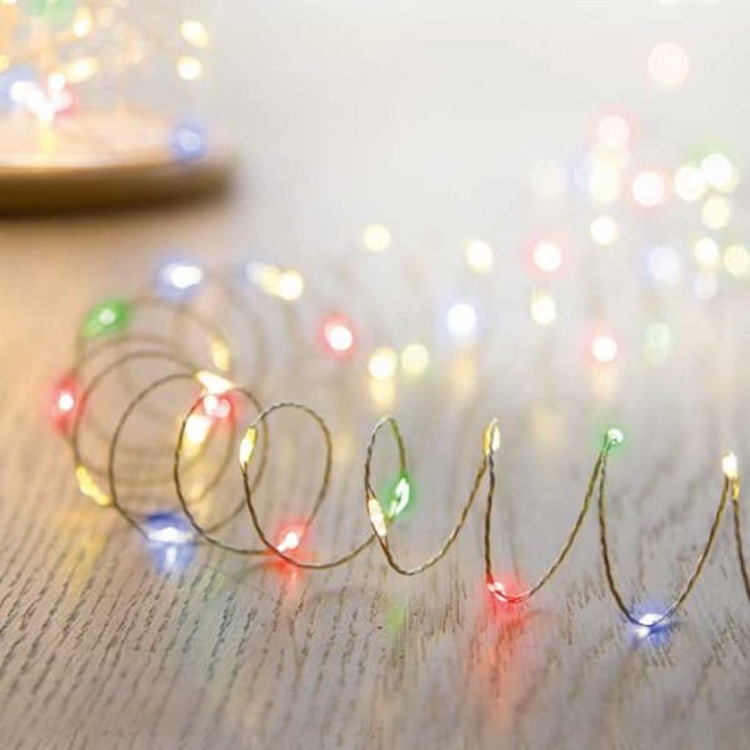 Click to view product details and reviews for 20 Large Led Ultra Bright Fairy Lights Multi Coloured.