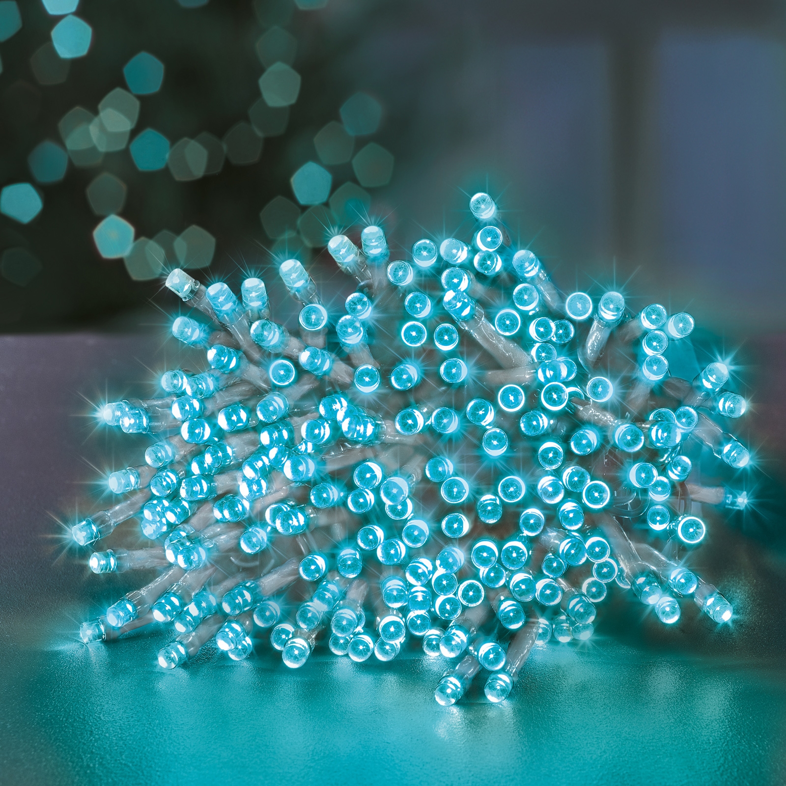 Click to view product details and reviews for 200 Led Turquoise Clear Cable Supabrights.