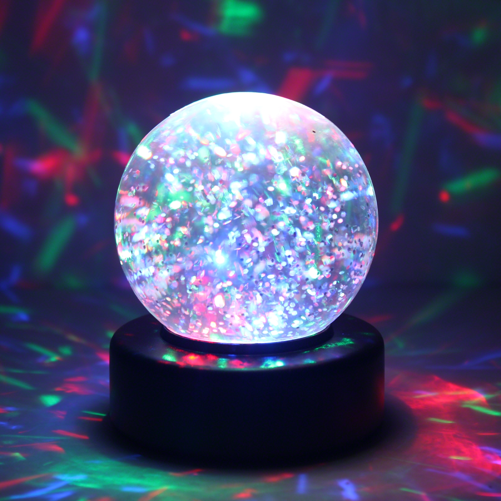 3 Light Up Glitter Ball