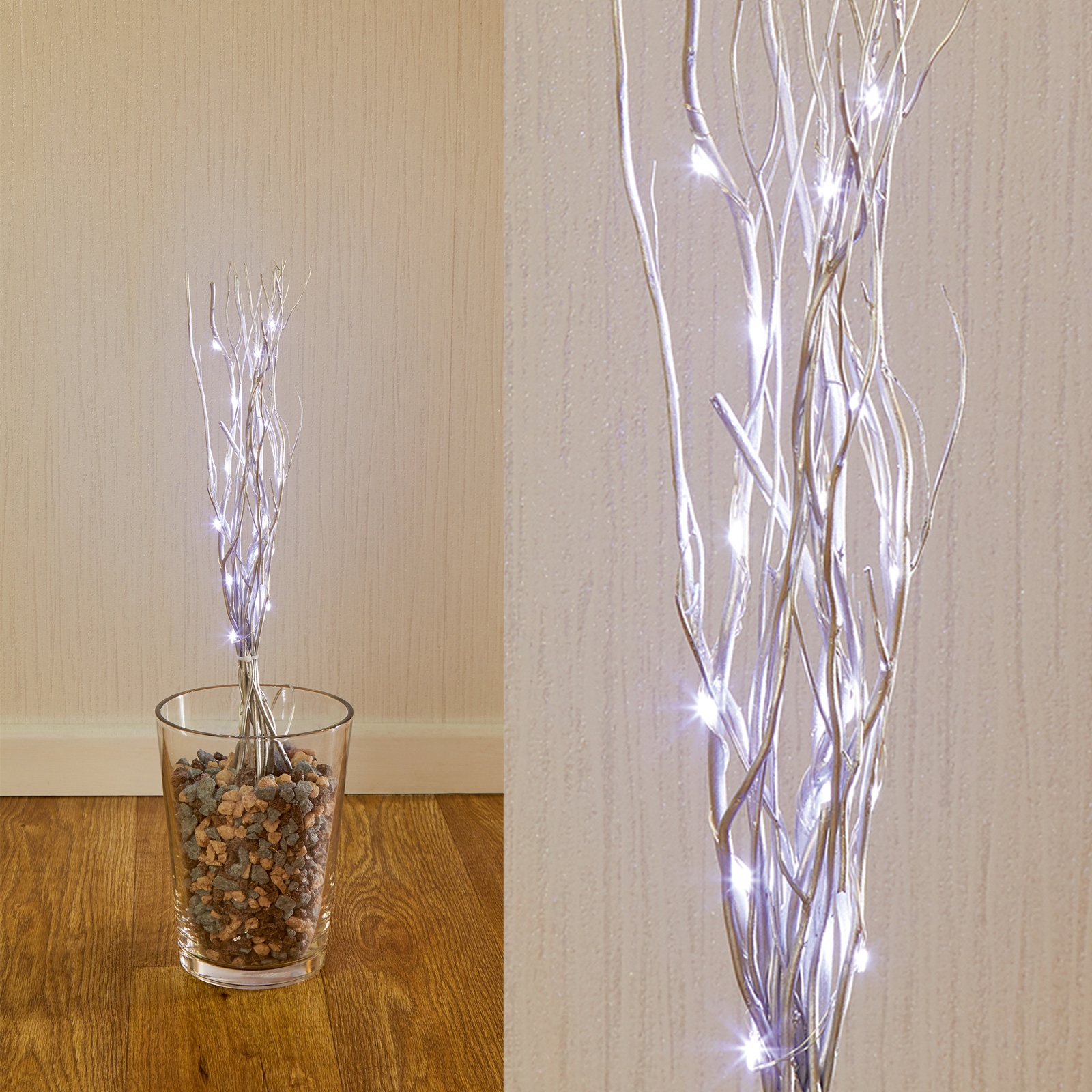 Click to view product details and reviews for 40cm Battery Twig Light Silver.