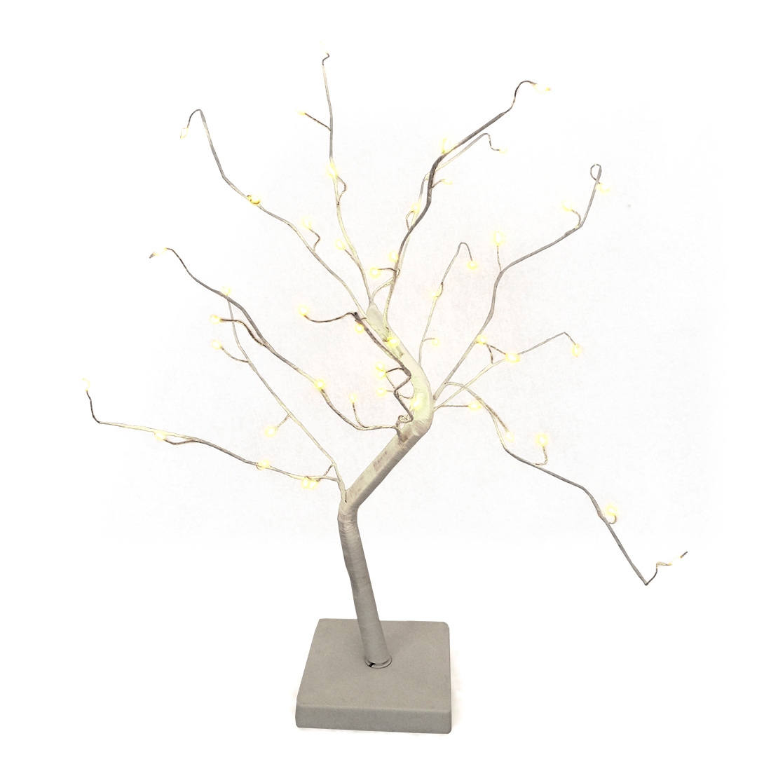 50cm Battery Operated White Tree Lamp
