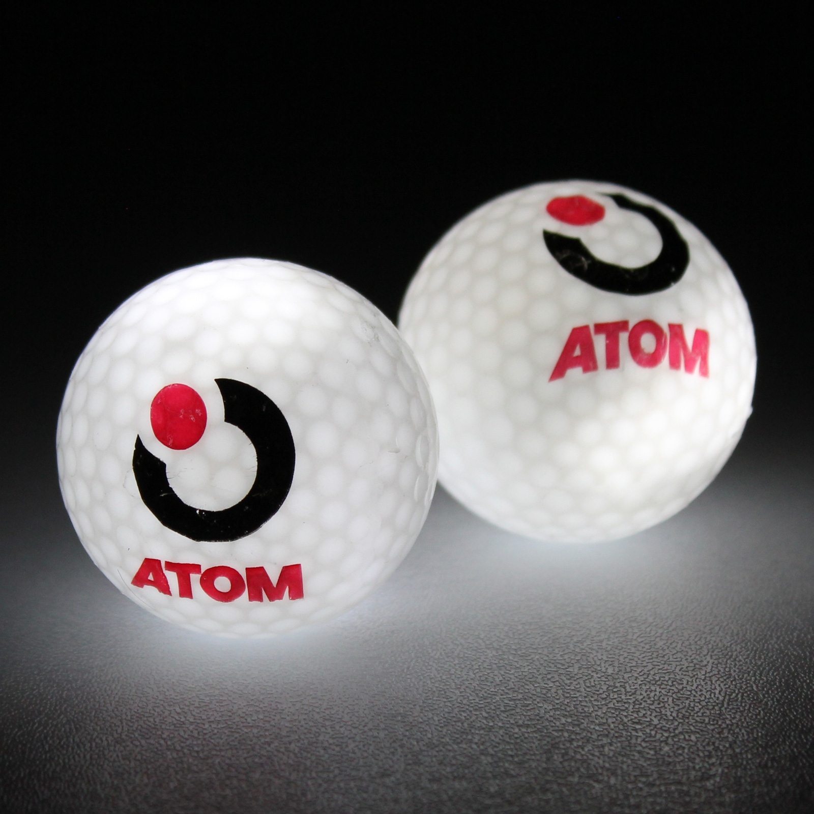Atom White Led Golf Balls 2 Pack