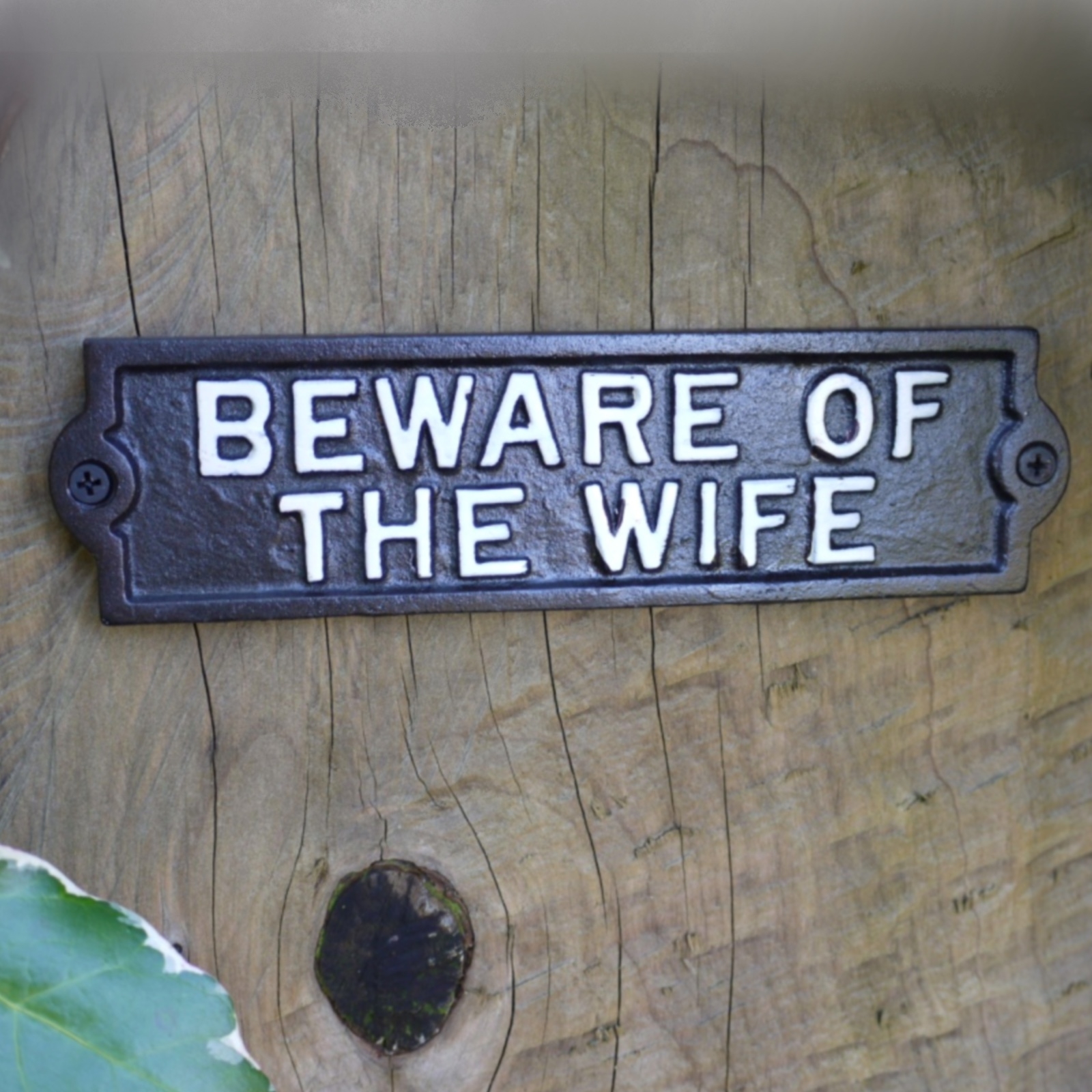 Click to view product details and reviews for Beware Of The Wife Sign.
