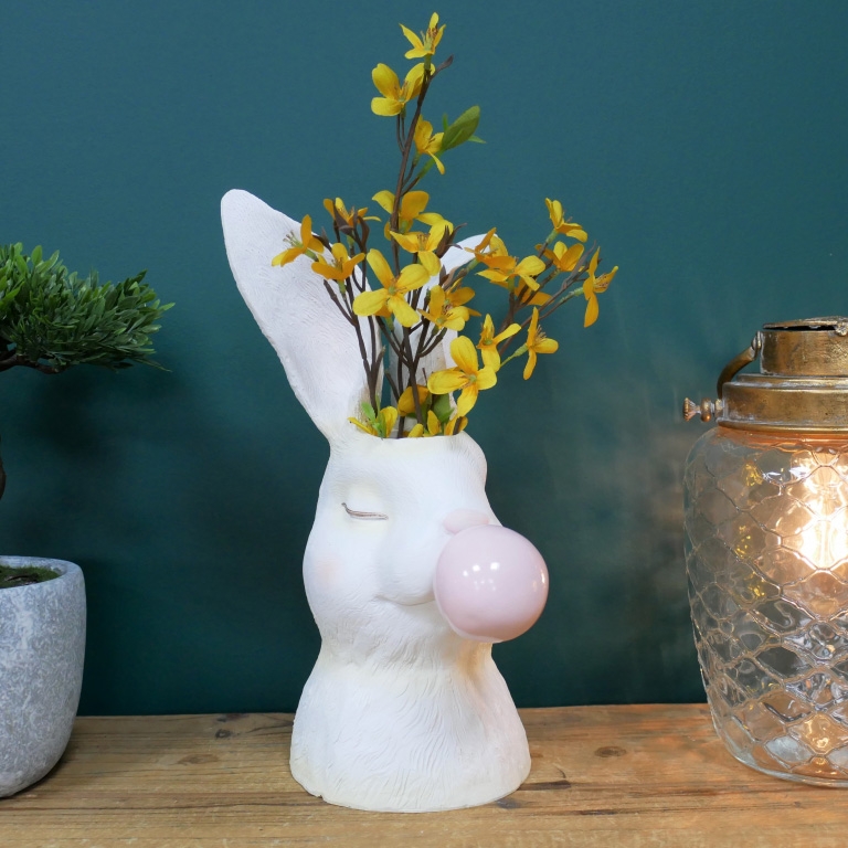 Click to view product details and reviews for Bubble Gum Bunny Vase.