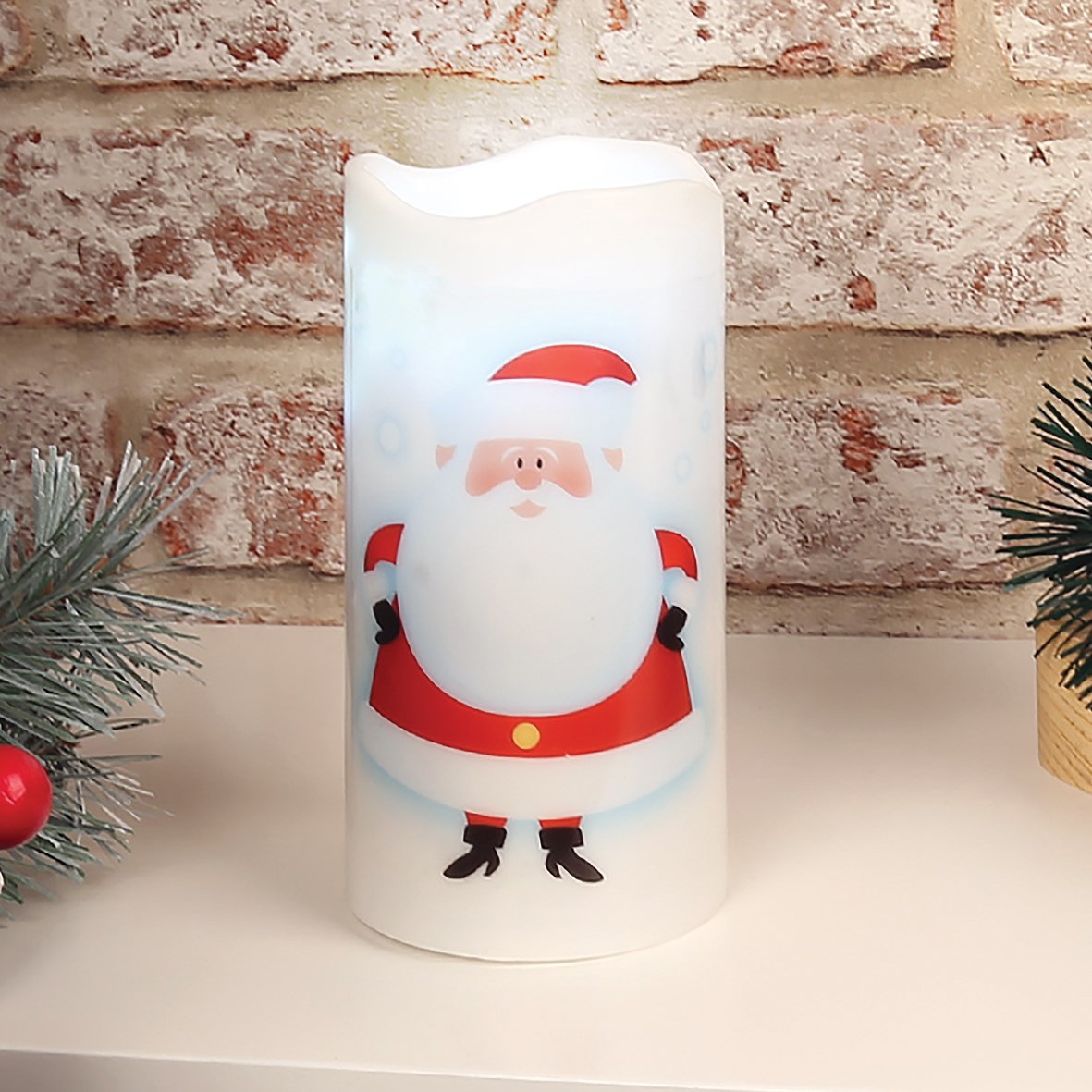 Santa Led Projector Candle