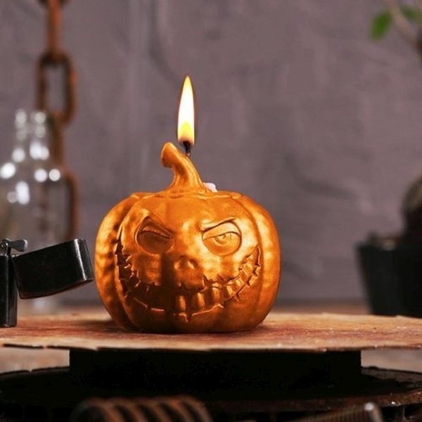 Click to view product details and reviews for Halloween Pumpkin Candle.