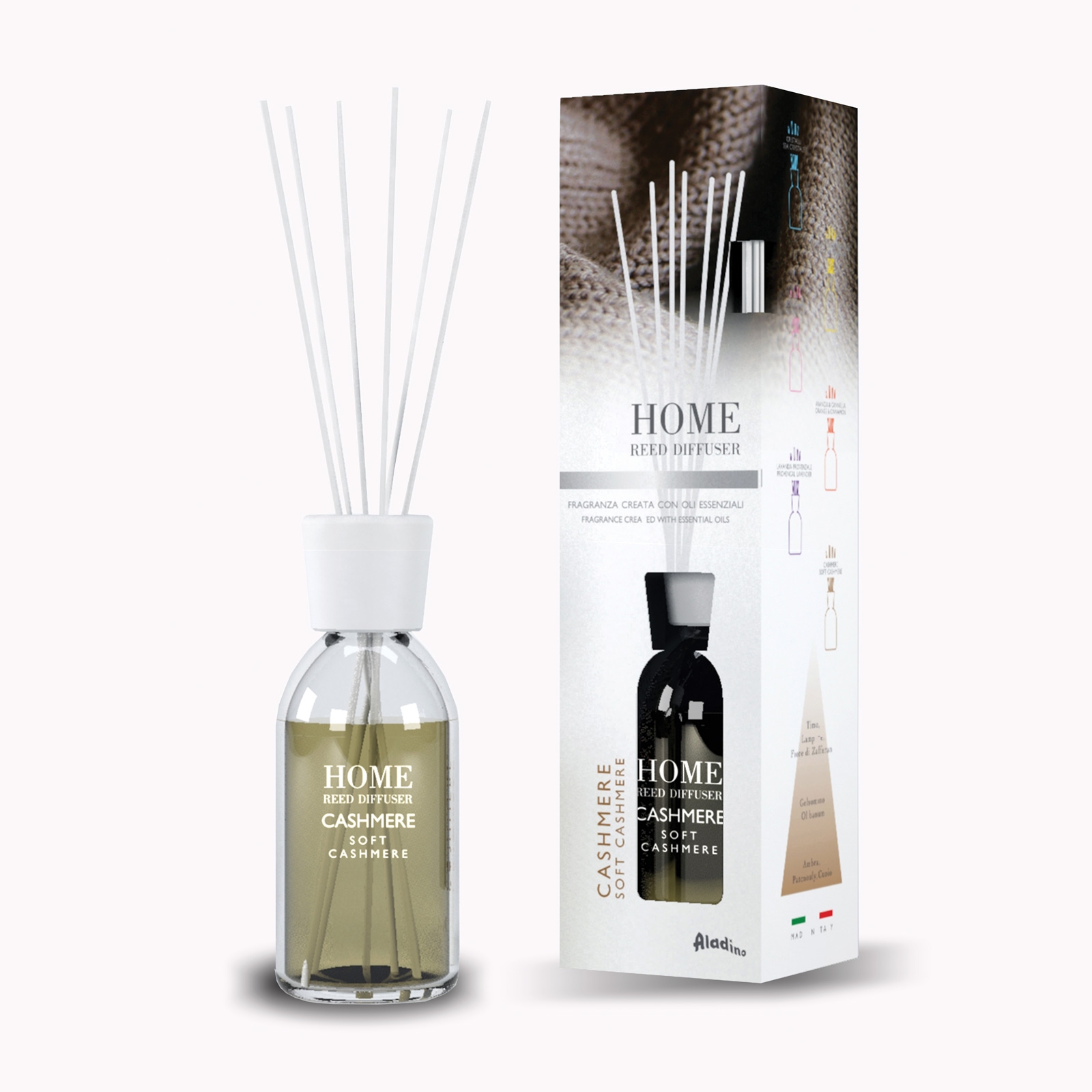 Click to view product details and reviews for Aladino Cashmere 125ml Reed Diffuser.