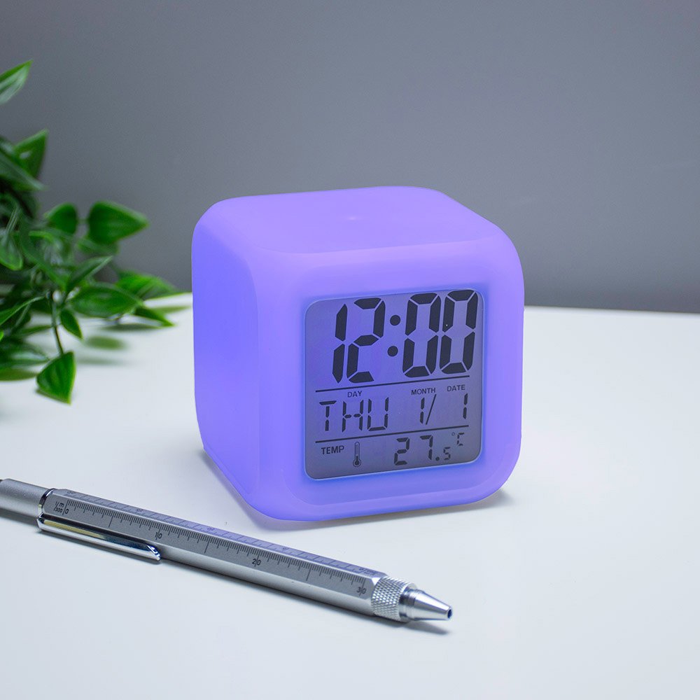 Colour Changing Digital Clock Touch Activated