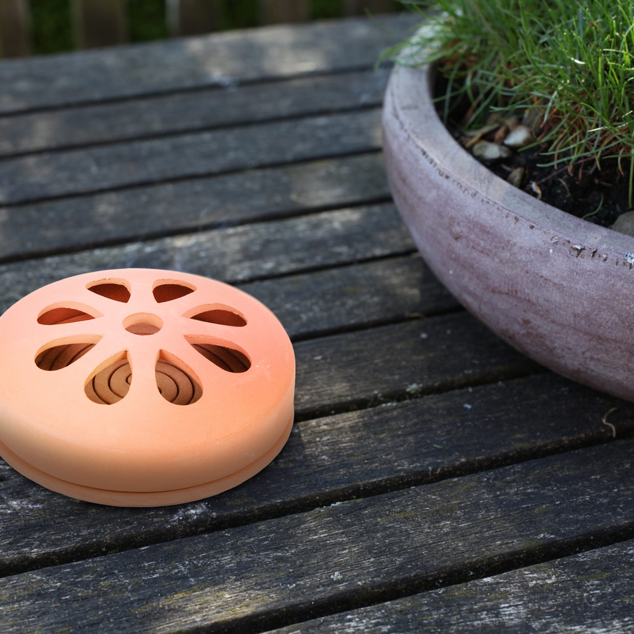 Click to view product details and reviews for Ten Citronella Coils In A Terracotta Pot.
