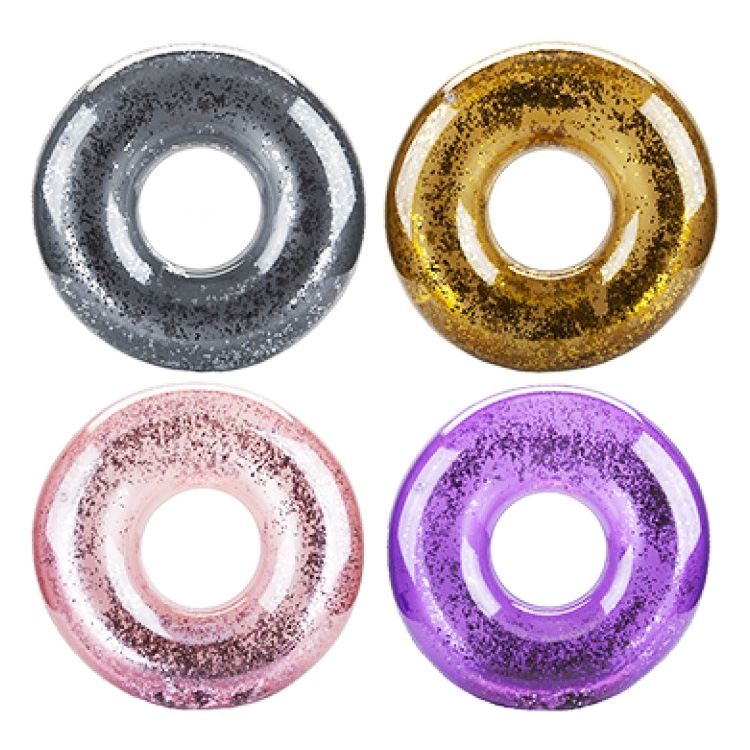 Click to view product details and reviews for Clear Top Swim Ring With Confetti Glitter.
