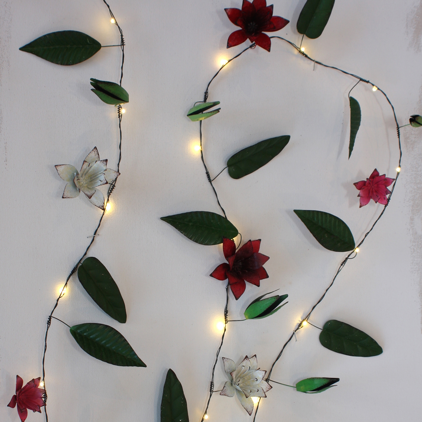 Clematis Metal Floral Fairy Lights