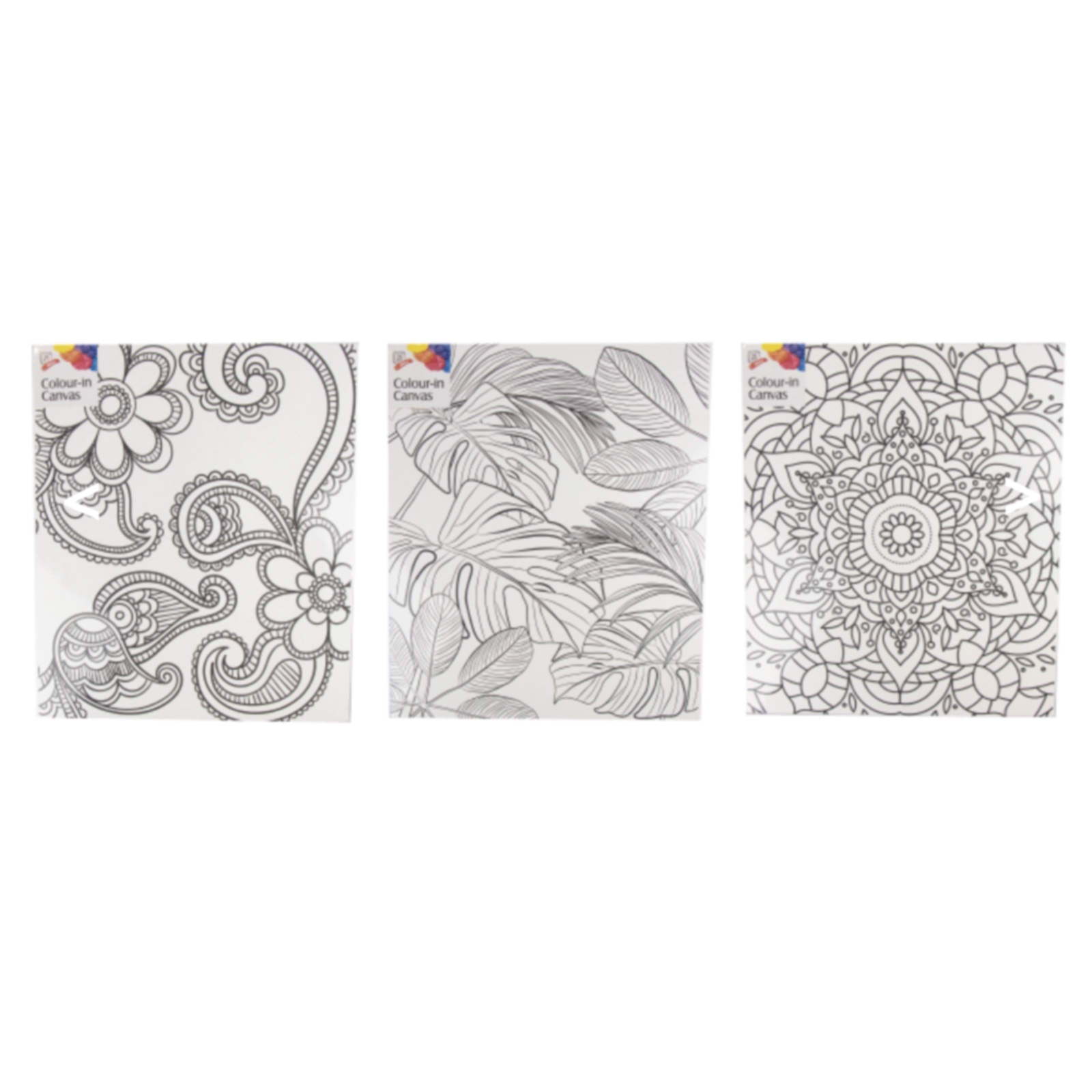 Colour In Canvas 3 Pack