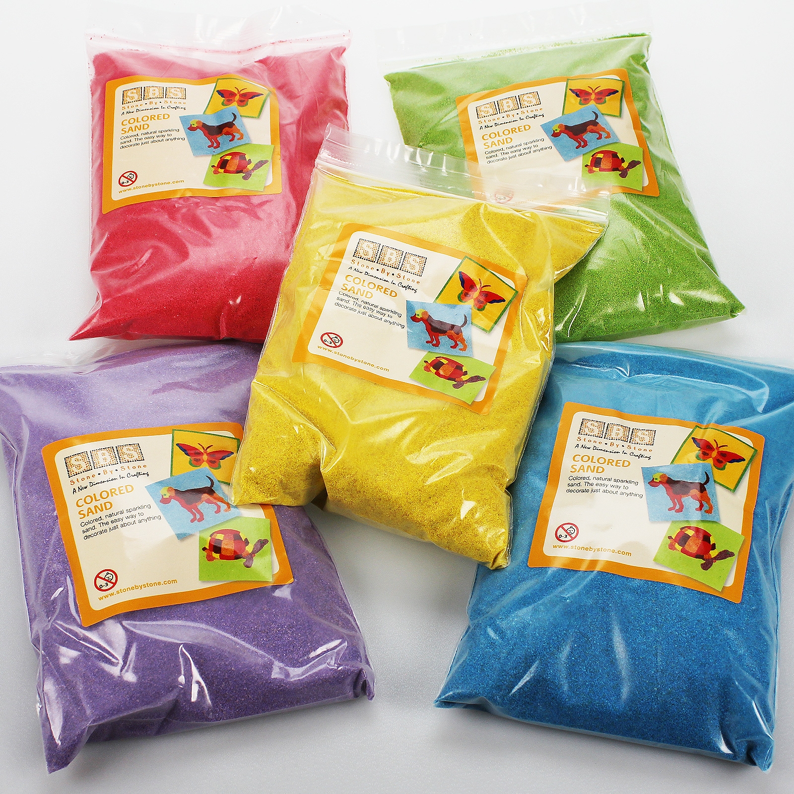 Click to view product details and reviews for 5 Pack Of Coloured Sand.