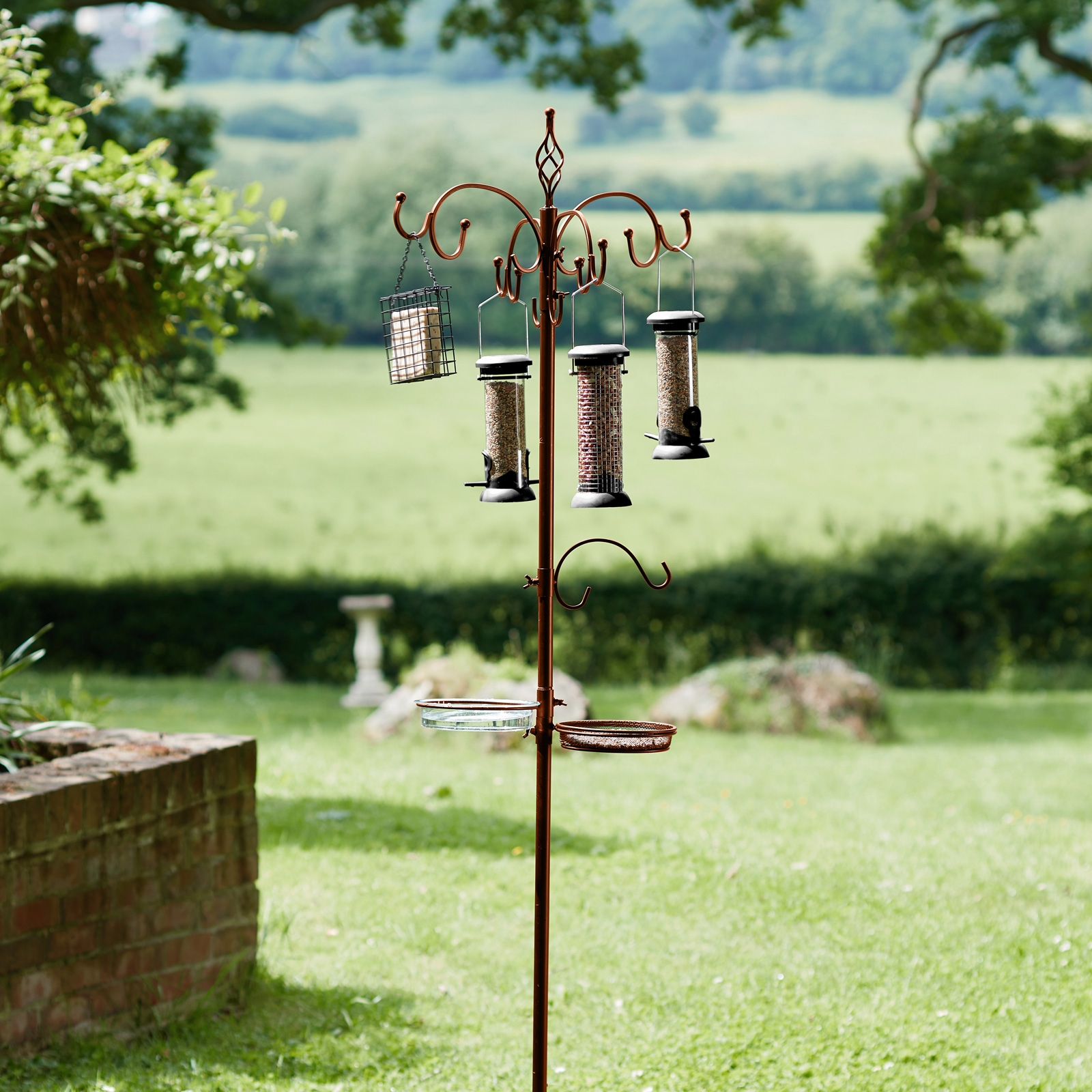 Click to view product details and reviews for Bronze Complete Bird Feeding Station.