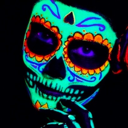 Paint Glow Day of the Dead Sugar Skull UV Paint Kit