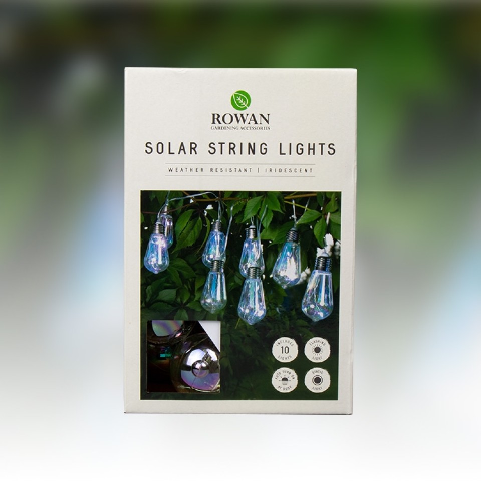  10 x Iridescent Solar String Lights - Rowan