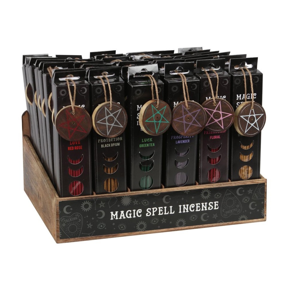 You will receive 6 x packets as shown front row 6 x Packs of Magic Spell Incense Sticks