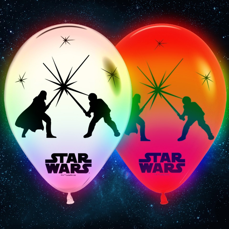  Star Wars LED Balloons (5 pack)