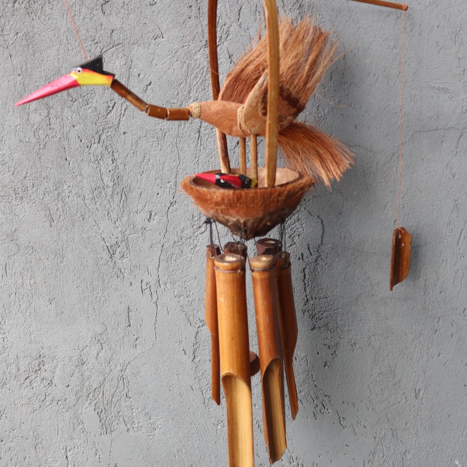  Bird & Chicks Bamboo Wind Chimes