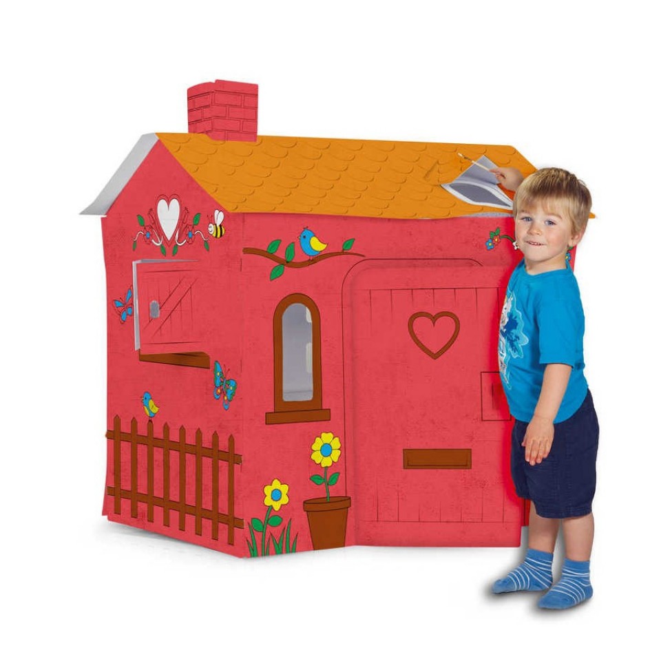  Colour Your Own Cardboard Playhouse 