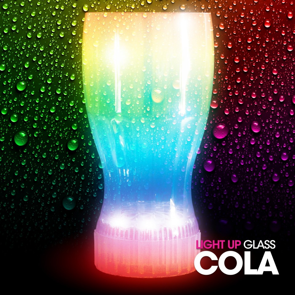  Flashing Cola Glass Wholesale