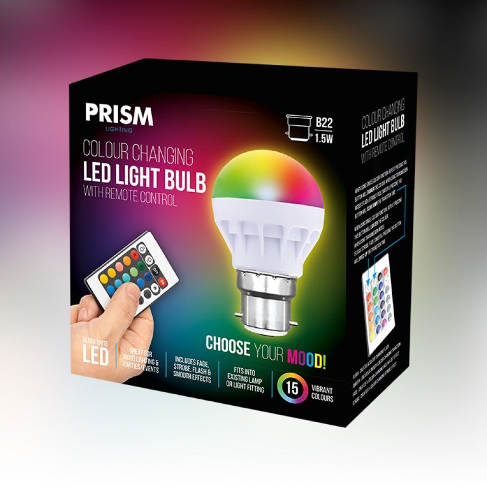 Smag Missionær evne Colour Changing LED Light Bulbs with Remote Control - Mood Lights - Mood  Lighting - Home & Lighting