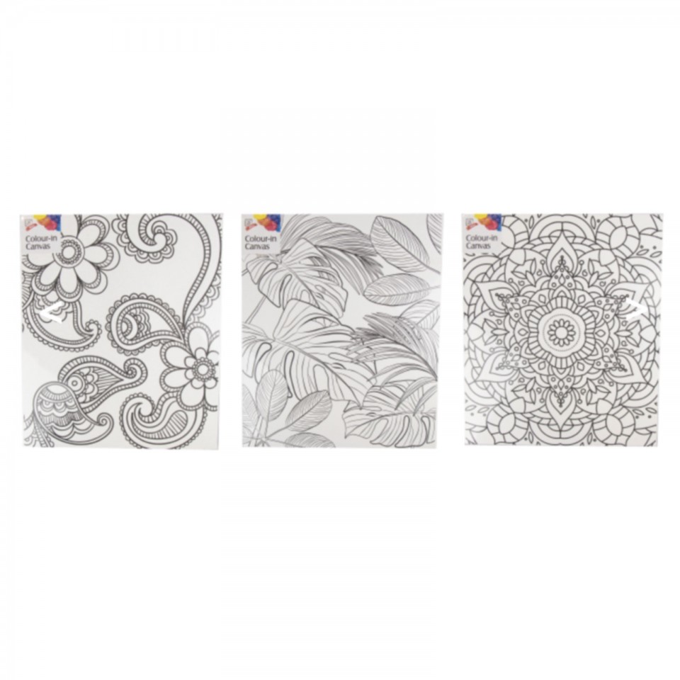  Colour in Canvas (3 pack) 