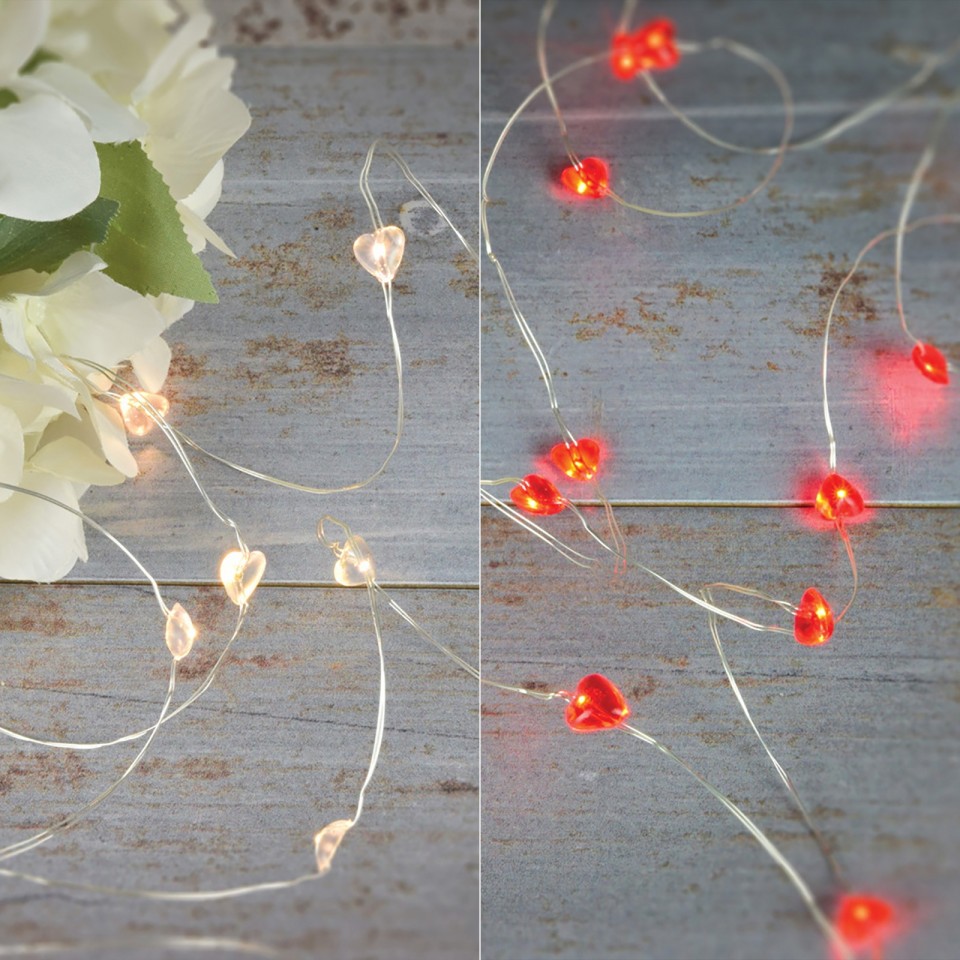 Heart Copper Wire String Lights
