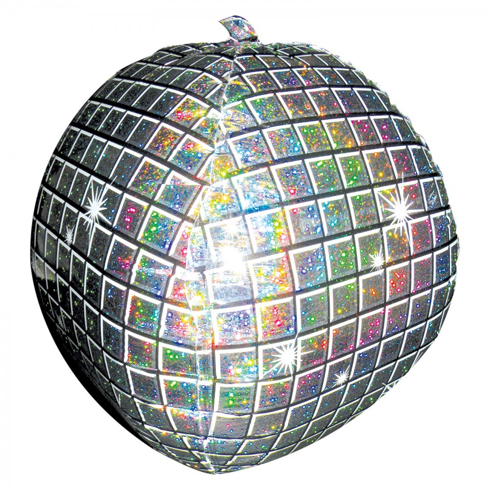  Disco Ball Holographic Ultrashape Foil Balloon