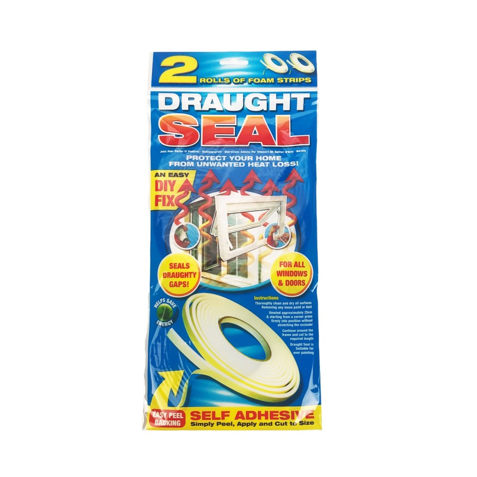  Draught Seal Insulating Foam Strips for Windows & Doors