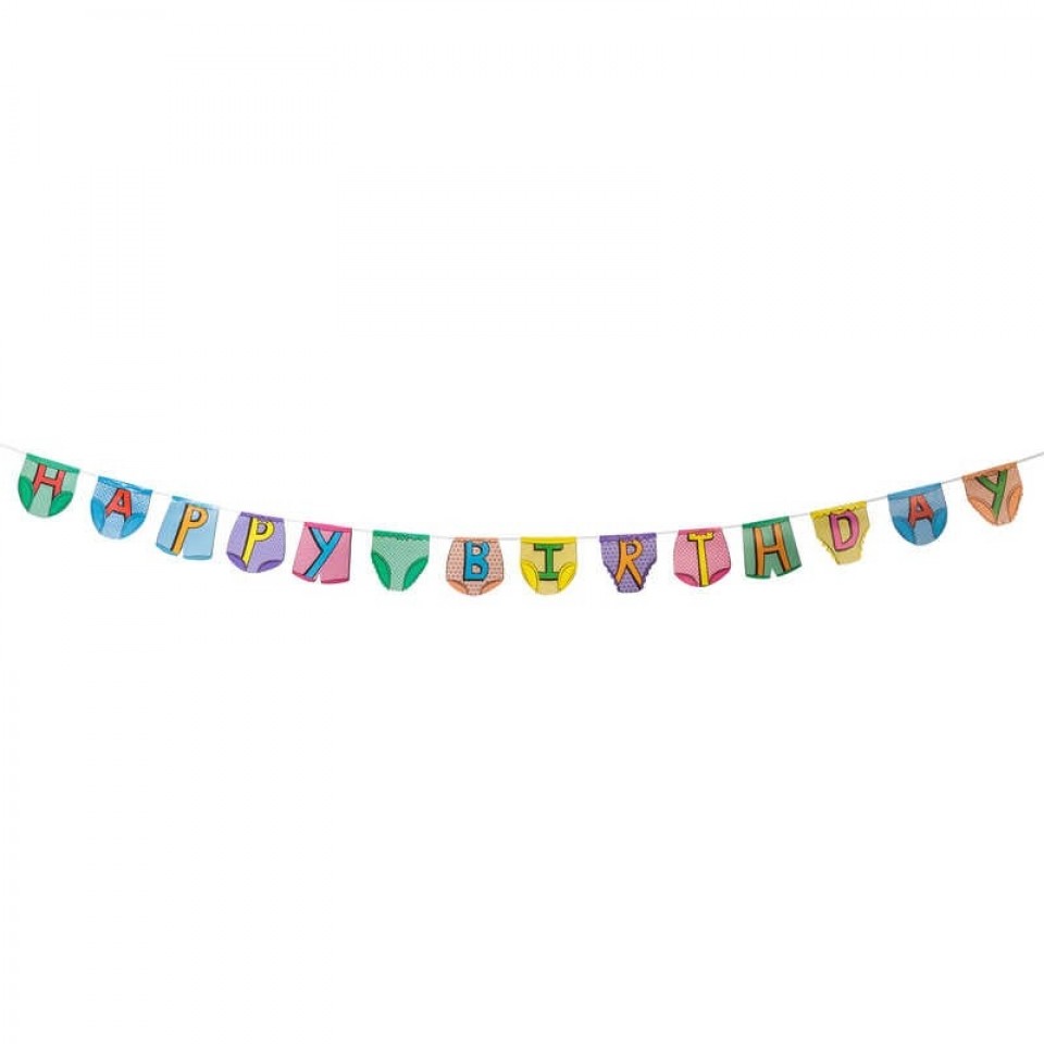  Birthday Party Pants Bunting