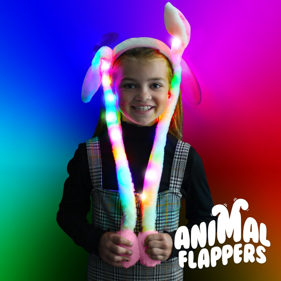  Light Up Animal Flappers - Ears