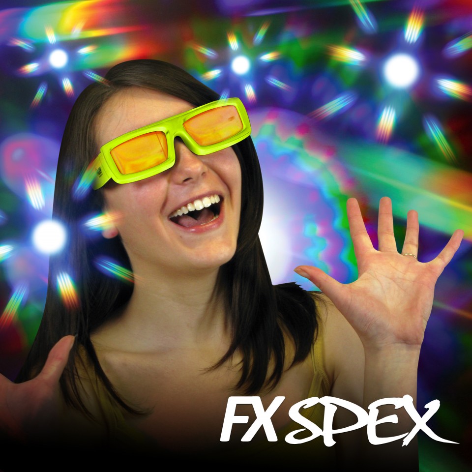 Burst FX Spex Deluxe Rainbow Glasses