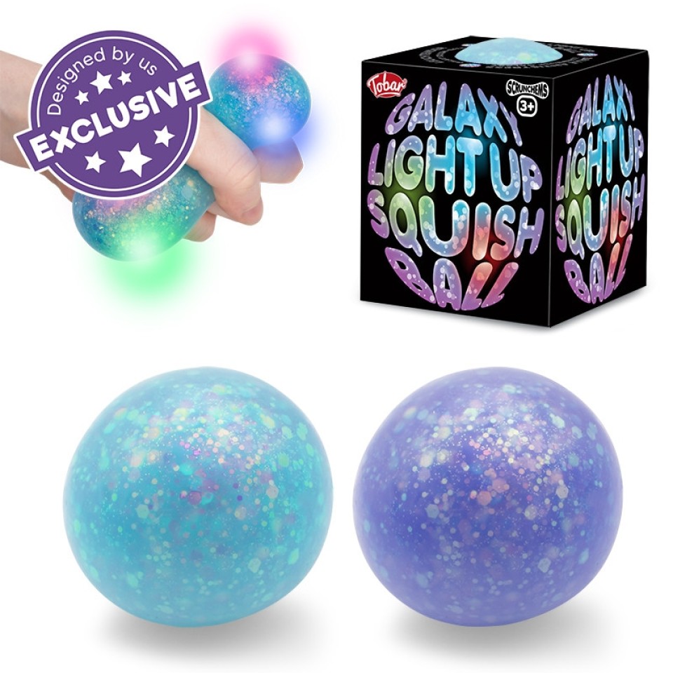 Designed by Tobar UK Galaxy Light Up Squish Ball