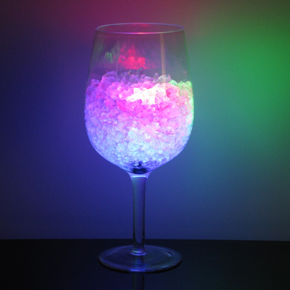 Sublite tealights and Water Crystals sold separately Giant Wine Glass