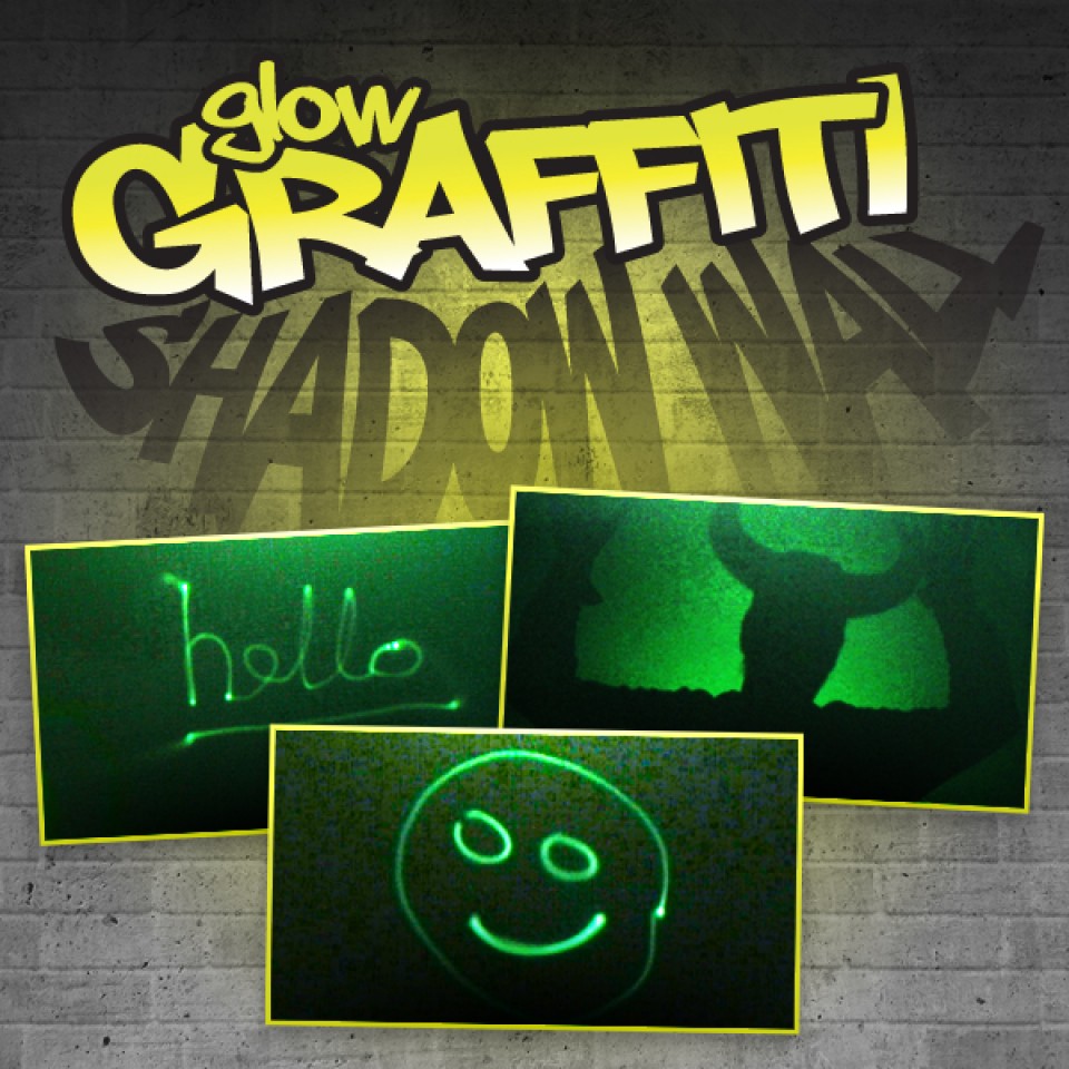  Glow Graffiti Shadow Wall Vinyl