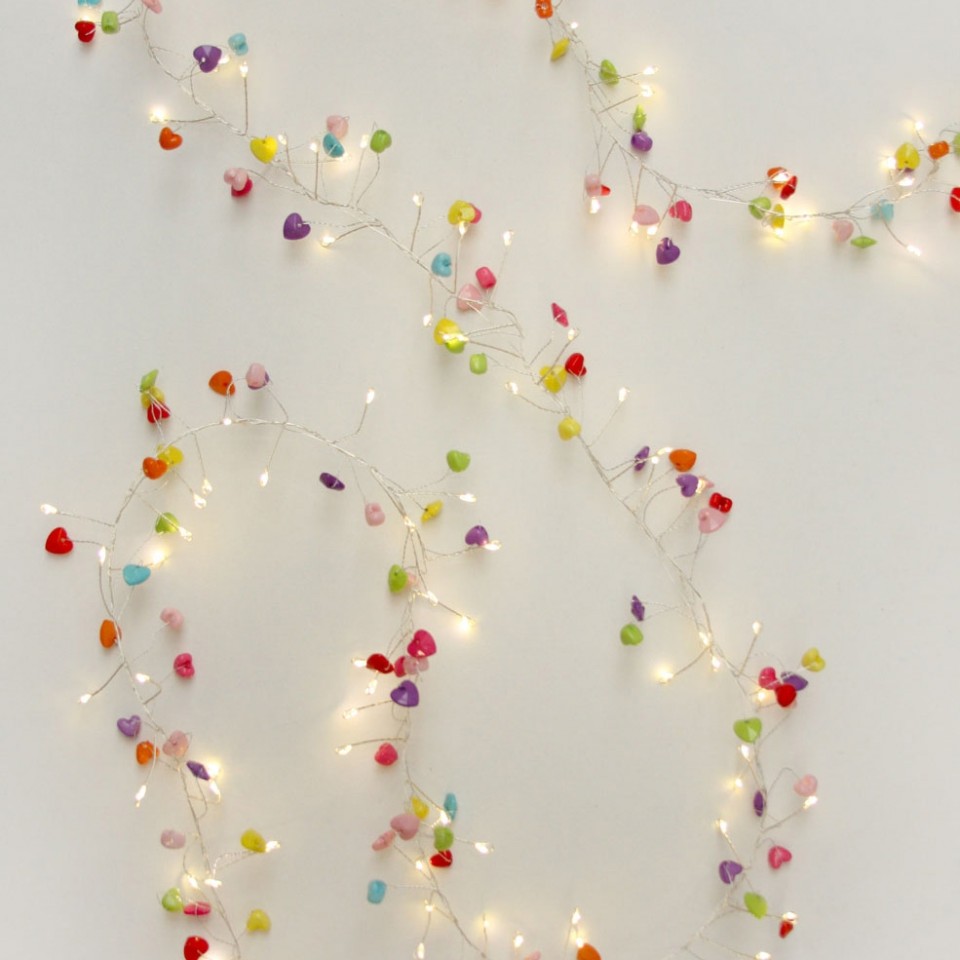  Hearts Battery Operated Fairy Lights
