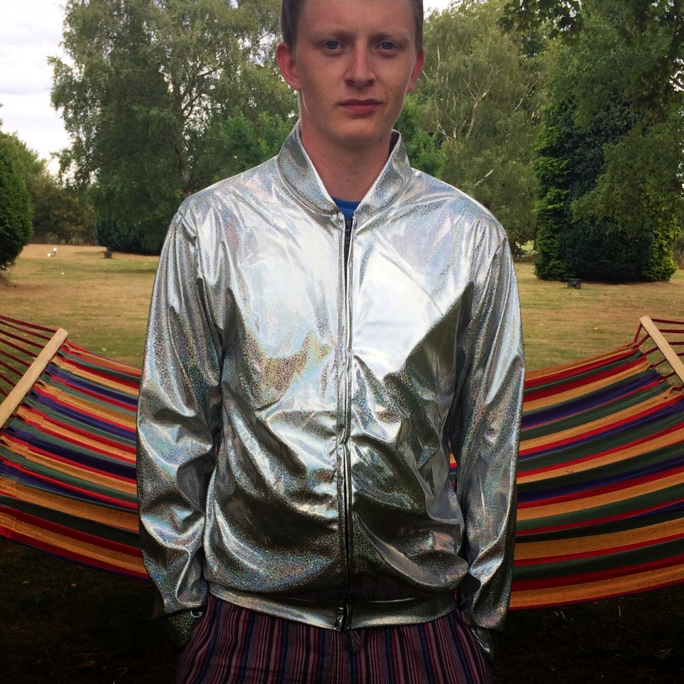  Silver Holographic Jacket XL