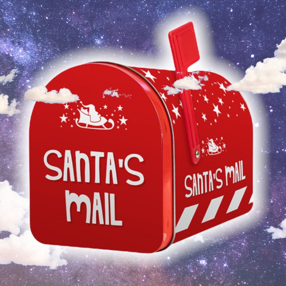  Santa's Mailbox Storage Tin