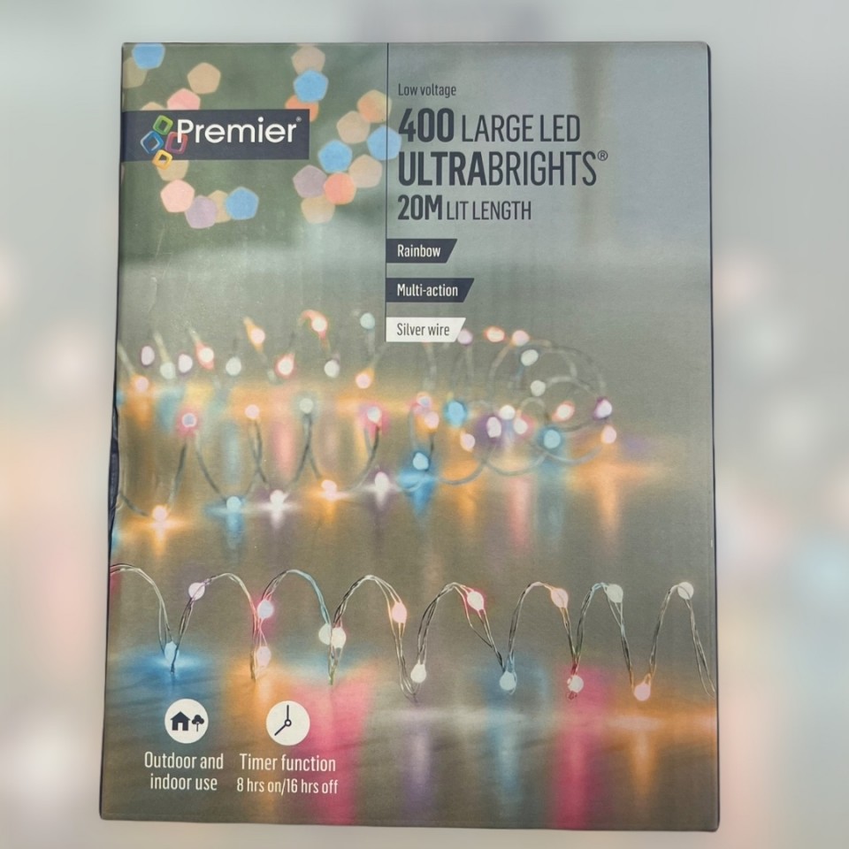  400 Large LED Ultrabrights - Rainbow