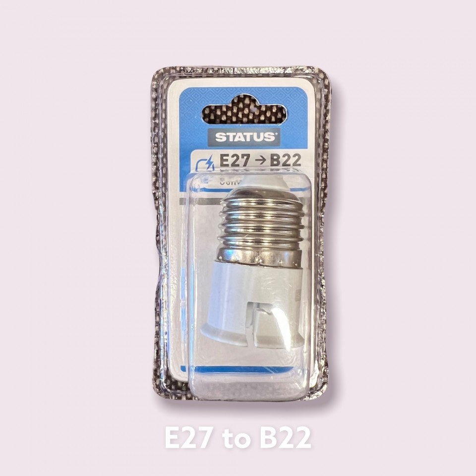  E27 to B22 Light Bulb Converter