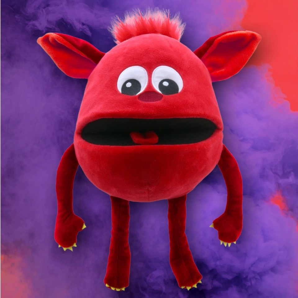  Red Baby Monster Puppet