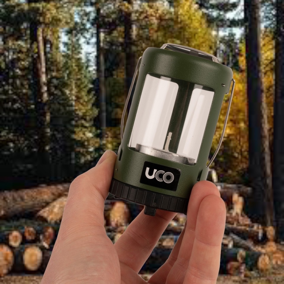 UCO Mini Tealight Candle Lantern Kit 2.0 in Green - Camping Lanterns -  Torches - Leisure