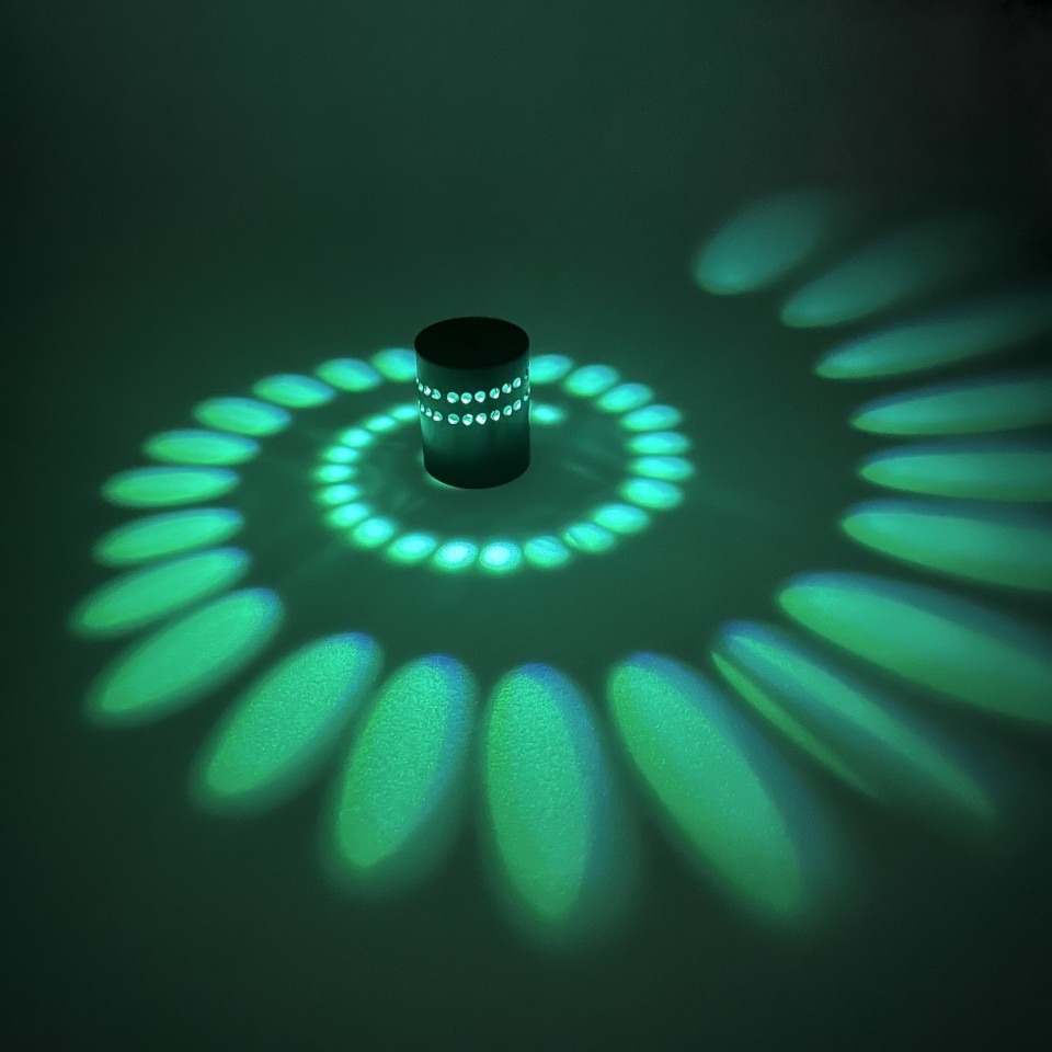 Freestanding LED Spiral Wall Light