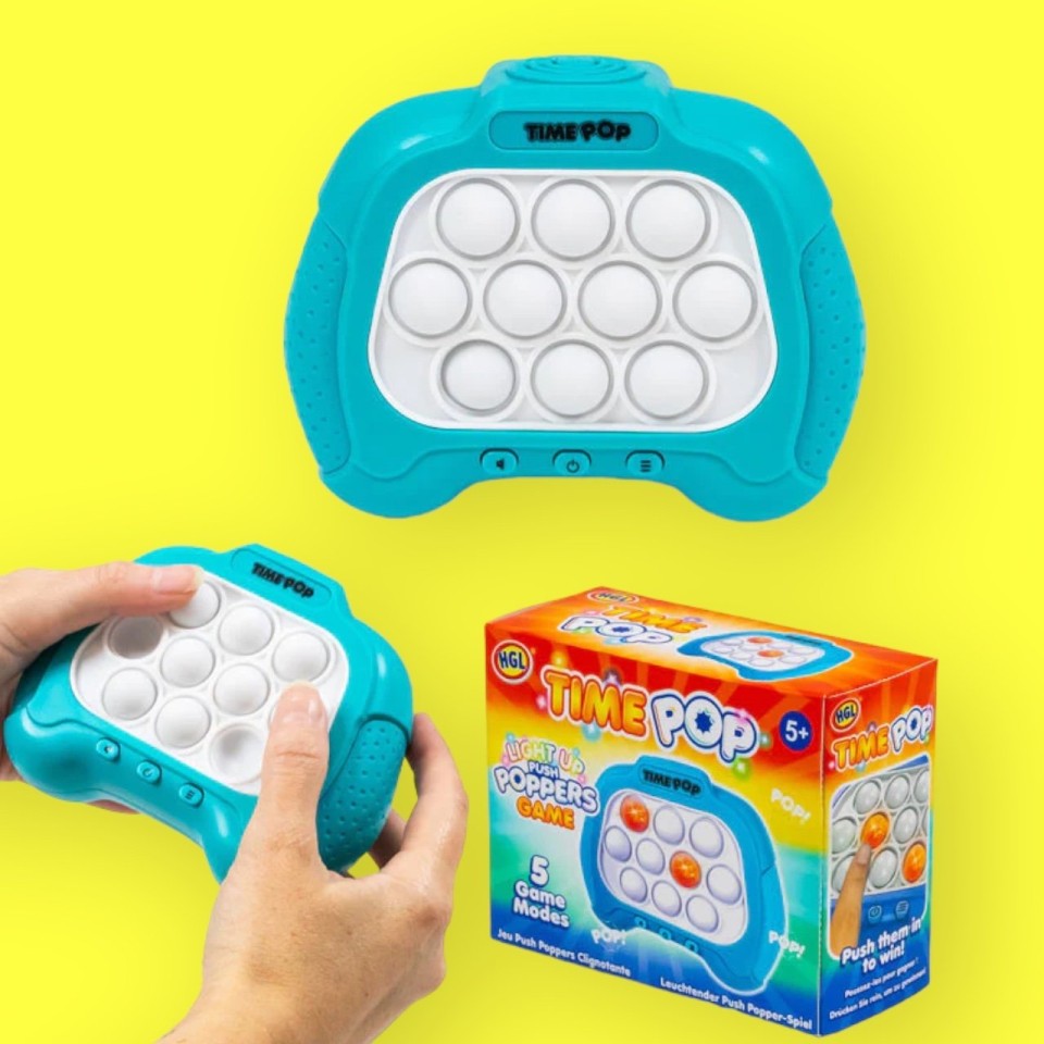  TIME POP - Light Up Push Poppers Game