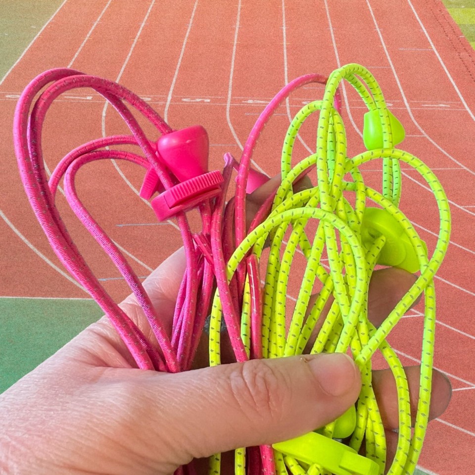  Hot Pink & Fluro Reflective Laces by Ultimate Performance