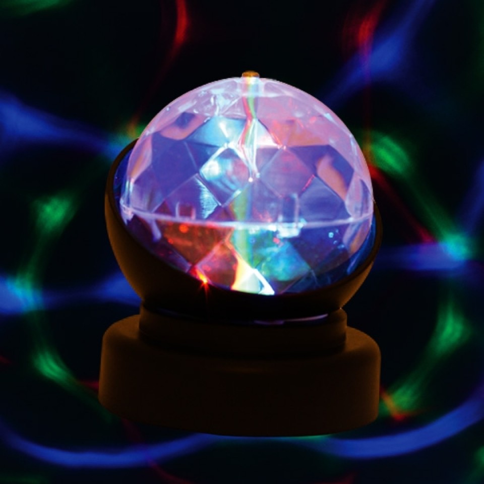 Mini Kaleidoscopic Crystal Ball Light, Glowing Crystal Ball Lamp