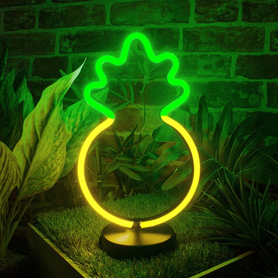  Pineapple LED Neon Table Light